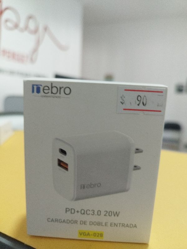 CUBO CARGADOR DOBLE ENTRADA