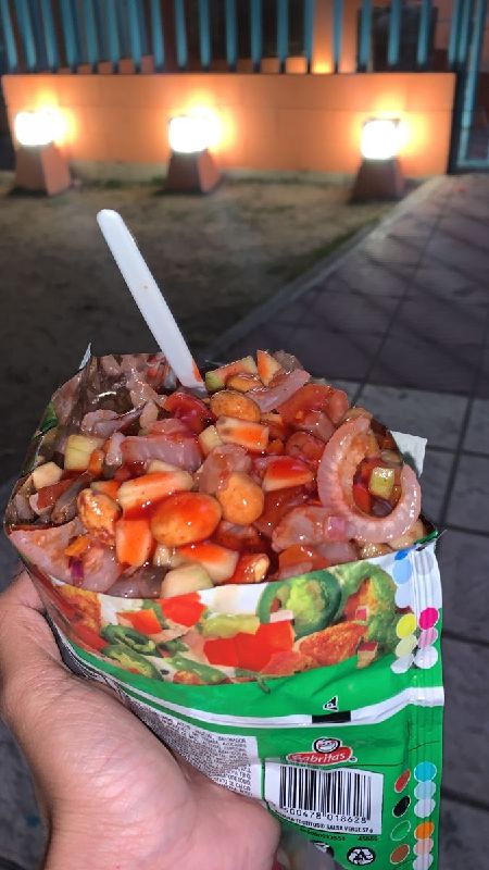tostito con ceviche