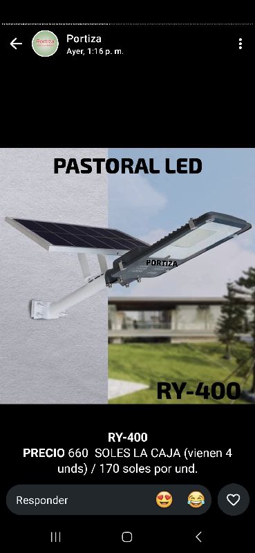 pastoral solar ry 400