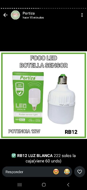 rb 12 portiza foco sensor