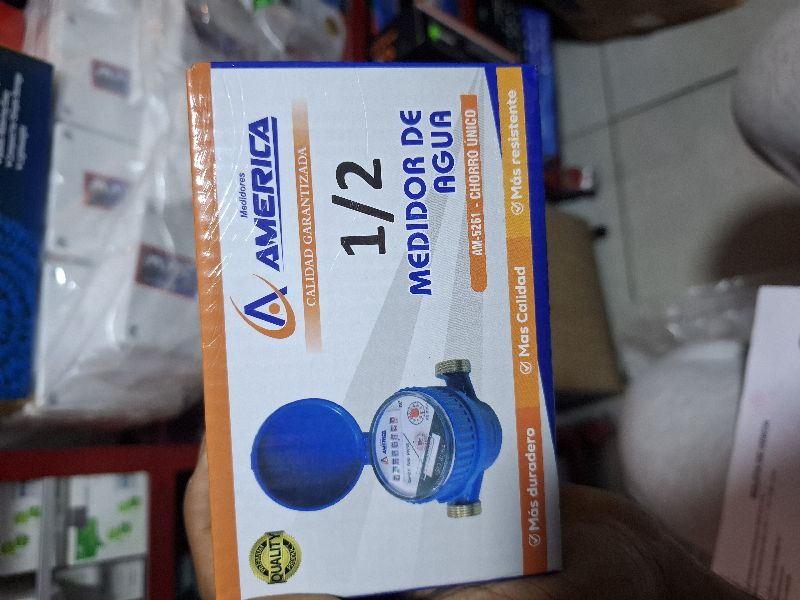 medidor de agua américa 1/2