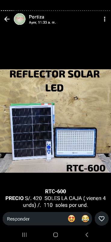 reflector solar rtc 600