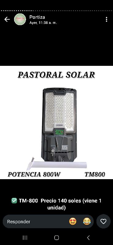 pastoral solar tm 800