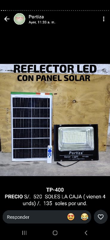 reflector  solar tp 400