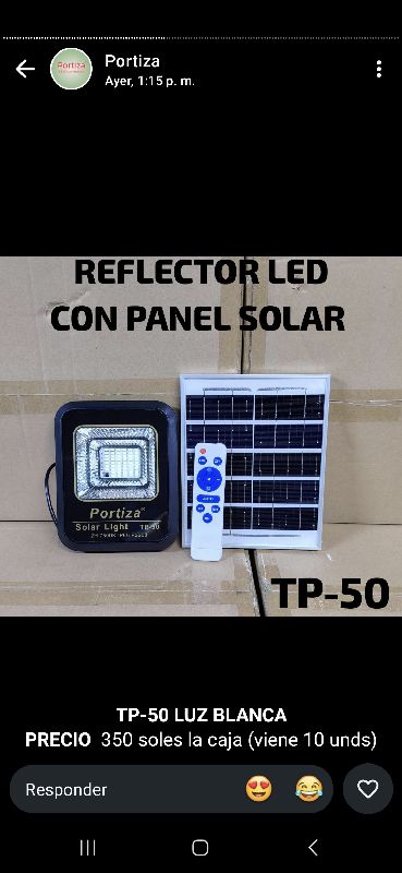 reflector solar tp 50