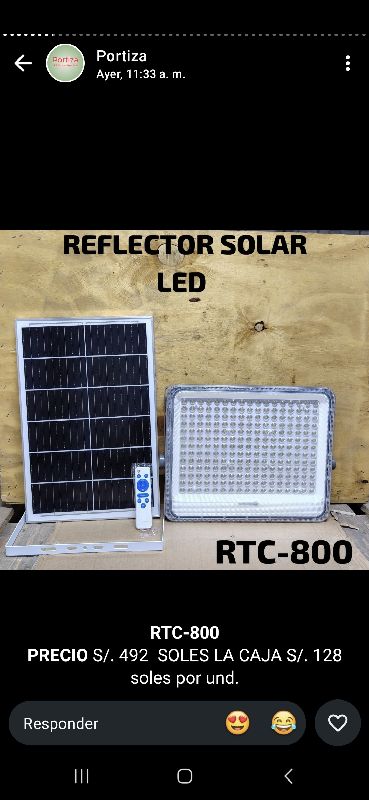 reflector solar rtc 800