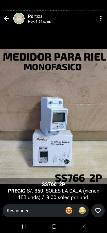 ss766 2p medidor riel mono