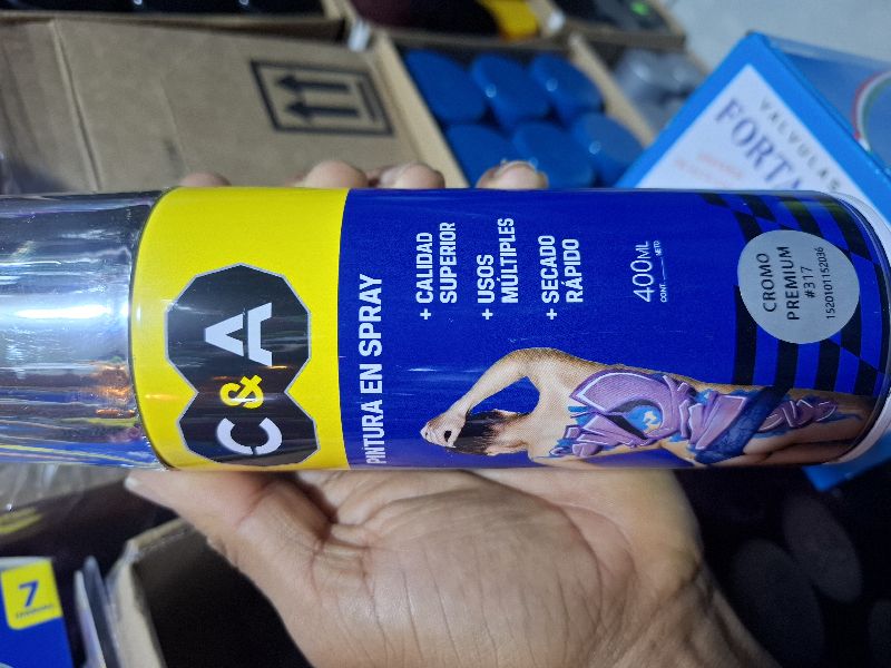 pintura spray cromo previamente
