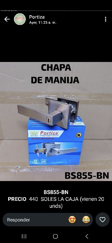 bs855 chapa manija