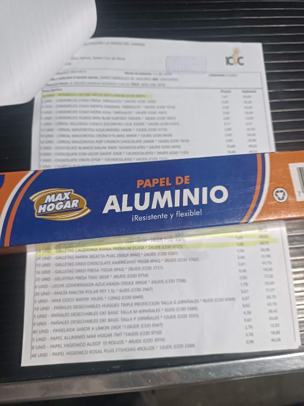 Papel Aluminio Max Hogar 7mt