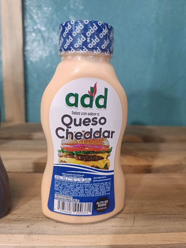 Salsa ADD Queso Cheddar 240gr
