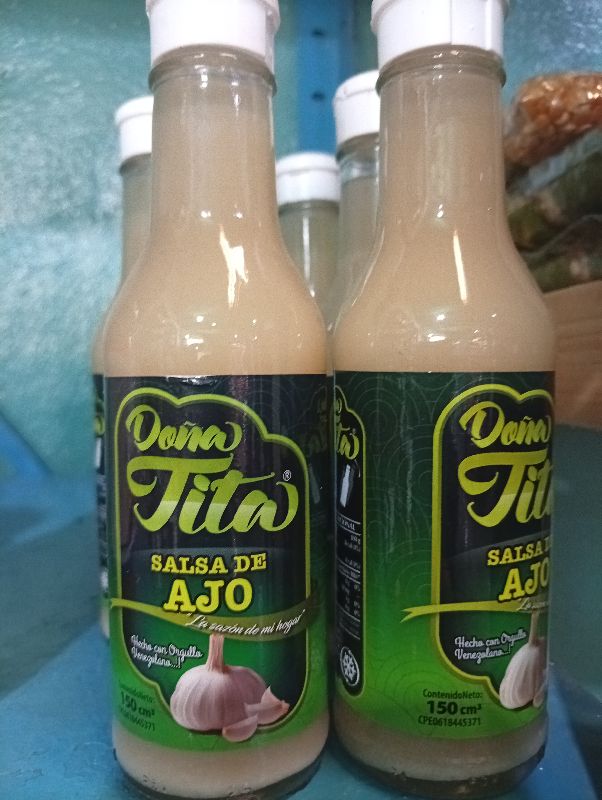 Salsa de ajo Doña tita