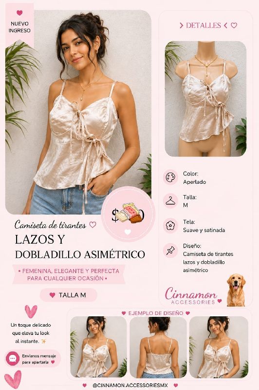 Blusa Tirantes Lazo