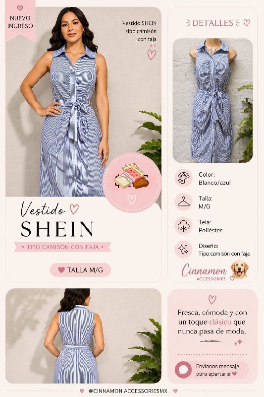 Vestido tipo camisón
