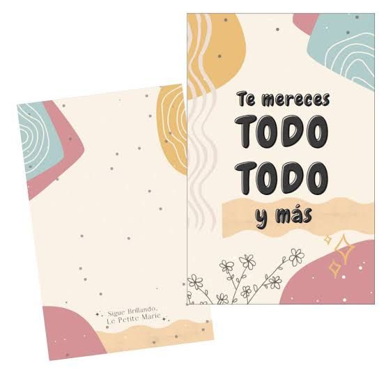 Tarjetas para dedicatoria