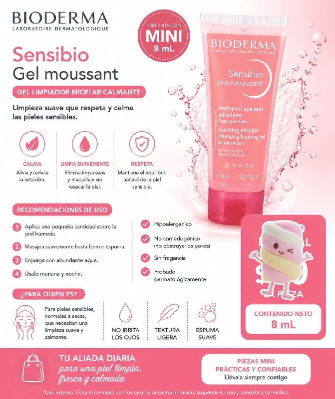 Bioderma Sensibio Gel Moussant 8ml