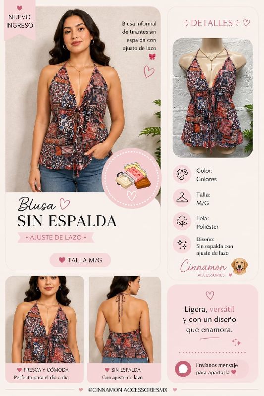 Blusa Sin Espalda