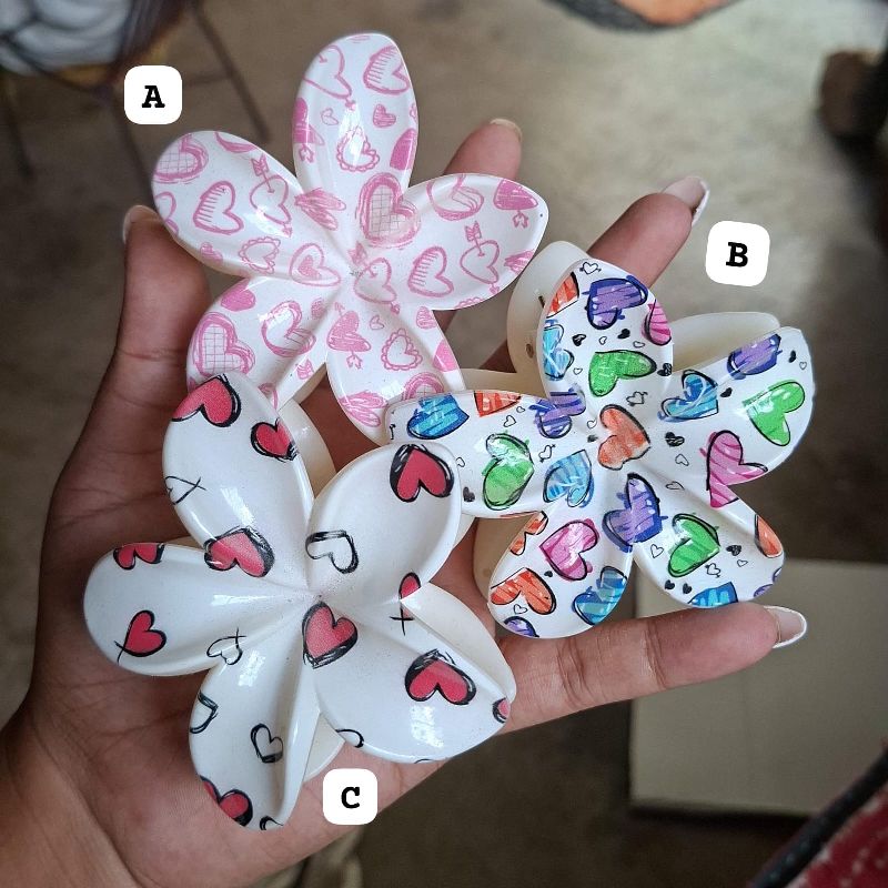 Pinzas de Flores (diseños variados)