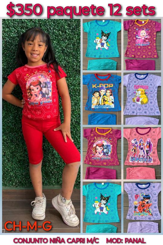 Conjunto de niña colores