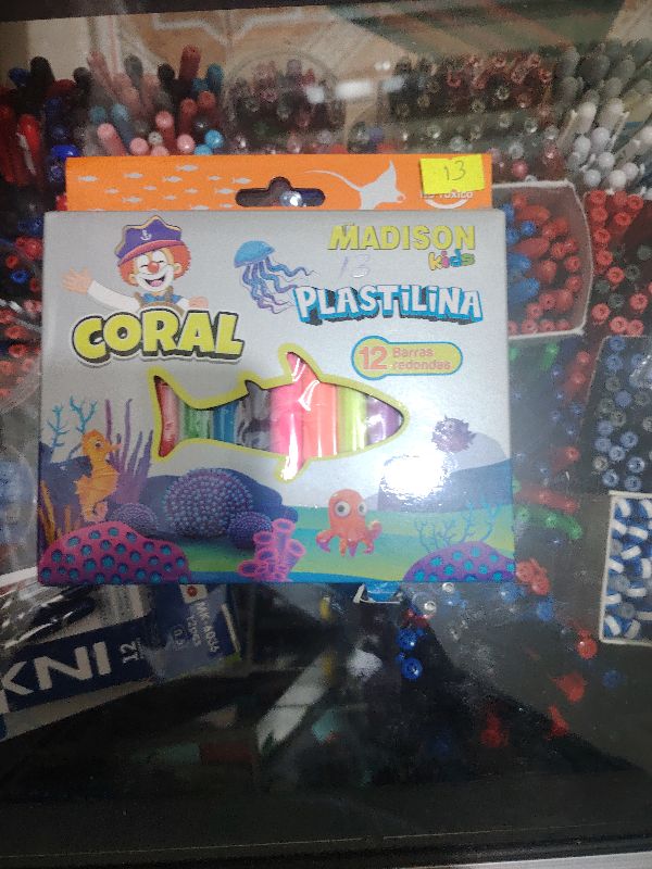 plastilina MADISON CORAL modeling de 12 unidades