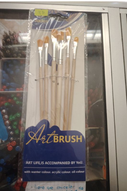 Pinceles ARTIST BRUSH lengua de gato  de 6 piezas