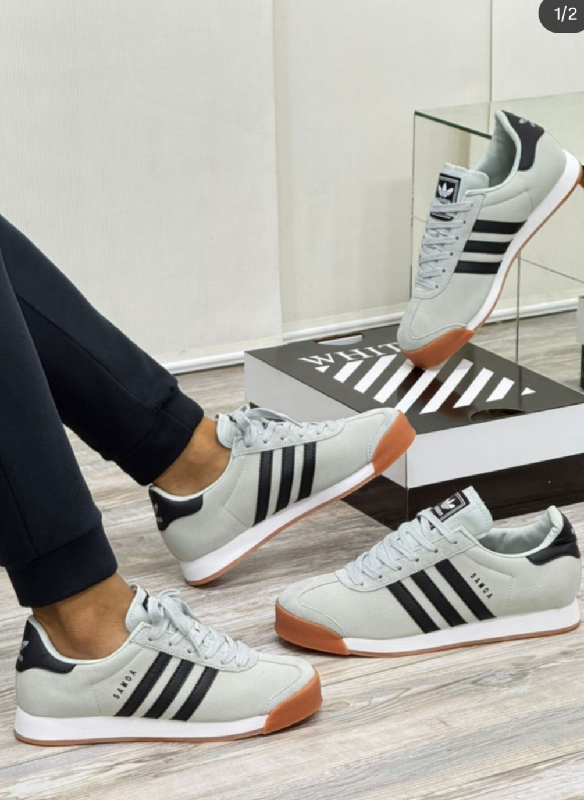 Adidas Samoa Gris Negro