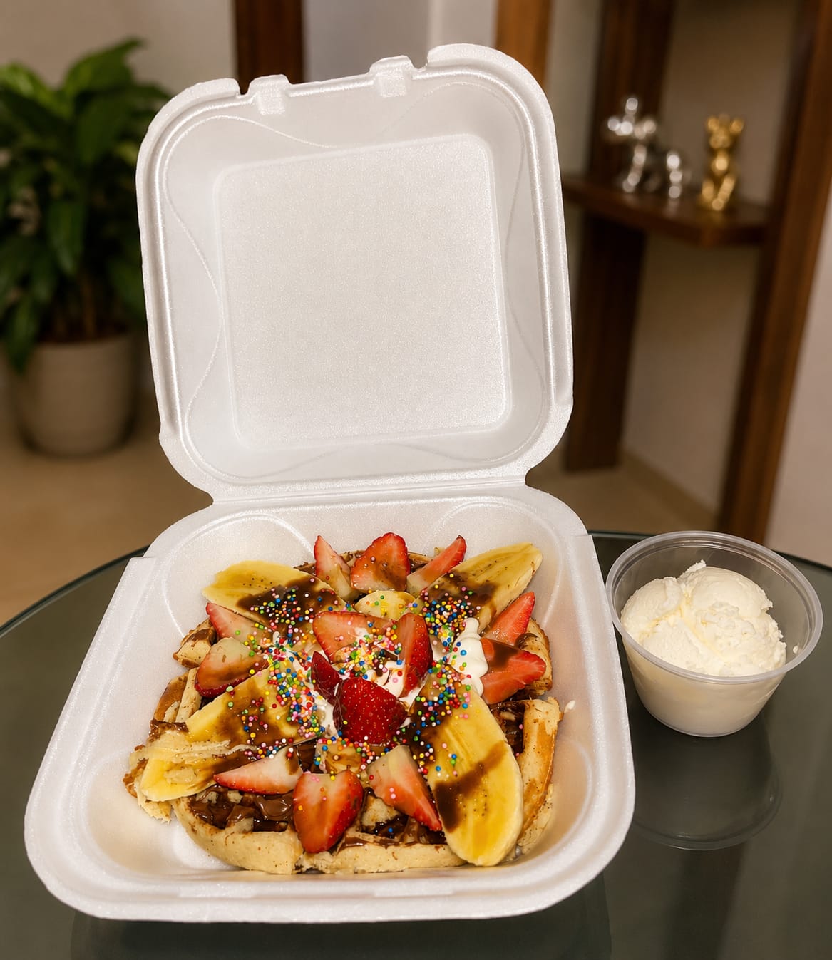WAFLE BANANA SPLIT