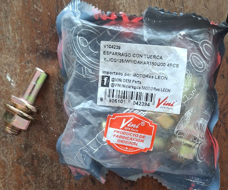 espárragos para bushin de sprocket sin riñon
