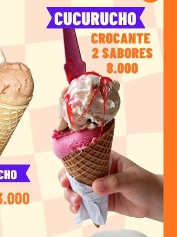 Cucurucho crocante 2 sabores BURGOS
