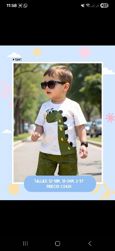 CONJUNTO DE DINOSAURIO VERDE