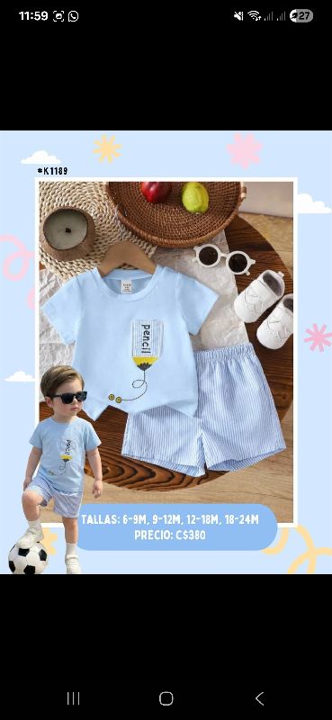 CONJUNTO CELESTE PENCIL