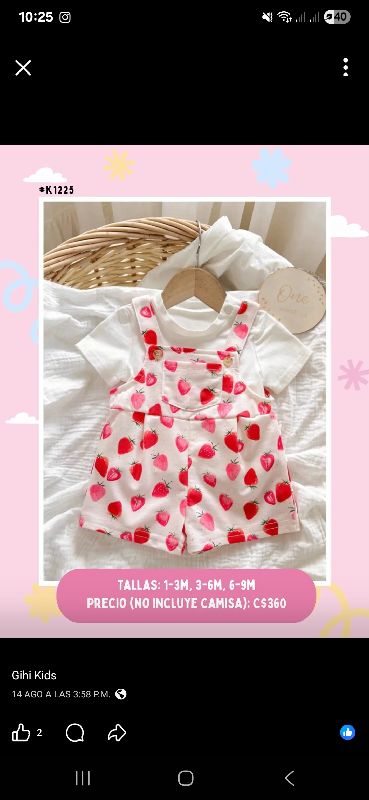 ENTERIZO TIPO JUMPER BLANCO CON FRESA