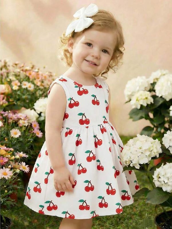 VESTIDO BLANCO ESTAMPADO DE CEREZAS