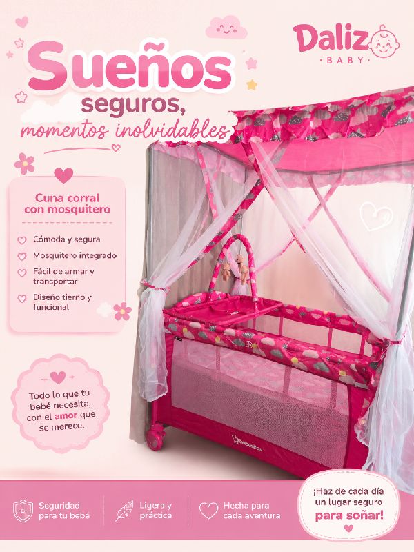 CUNA COLECHO BEBESITO TECHO RECTO