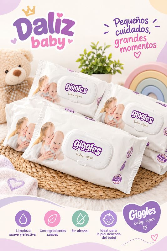 TOALLITAS HUMEDAS GIGGLE 100 UNID