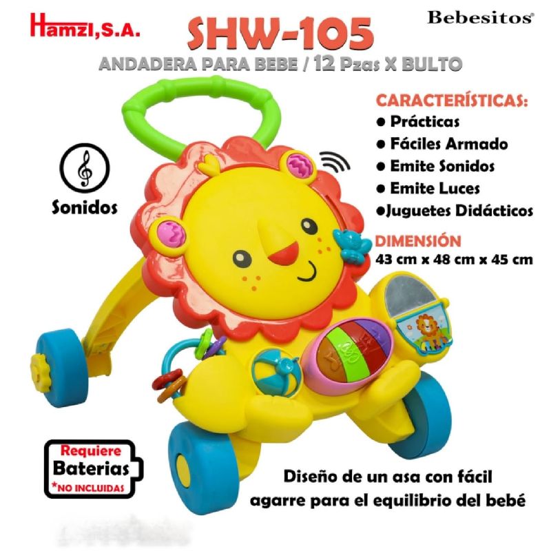 CAMINADOR MUSICAL PIANO LION WALKER