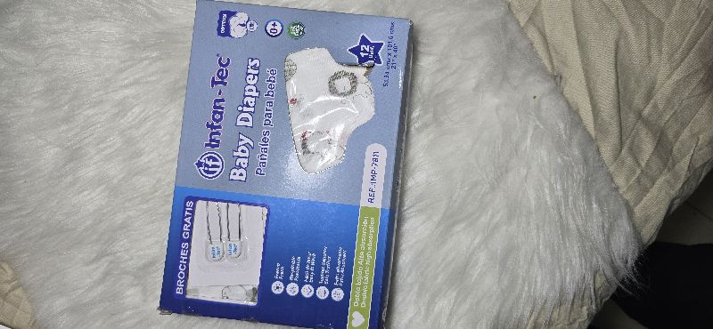 PAÑAL ESTAMPADO CAJA 12 PZS INFAN TEC