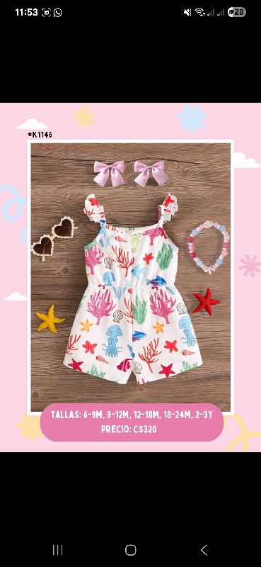 ENTERIZO BLANCO ESTAMPADO MARINO 6-9 M