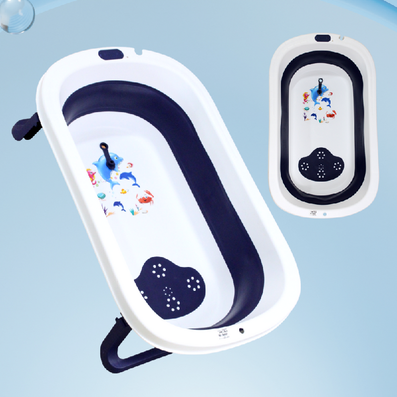 BAÑERA BEBESITO PLEGABLE CON FONDO DE DELFIN