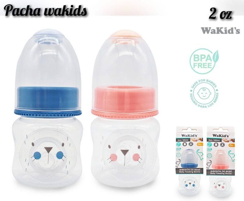 BIBERON WAKIDS DE 2 ONZAS CUELLO REGULAR