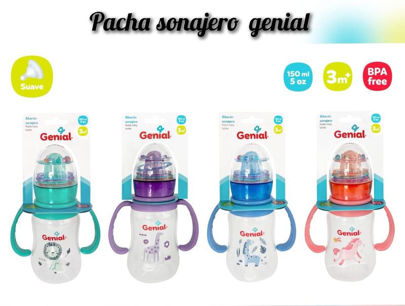 BIBERON CON SONAJERO GENIAL 5 ONZAS