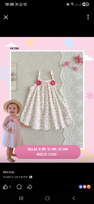 VESTIDO BLANCO ESTAMPADO FLORAL DE TIRANTES