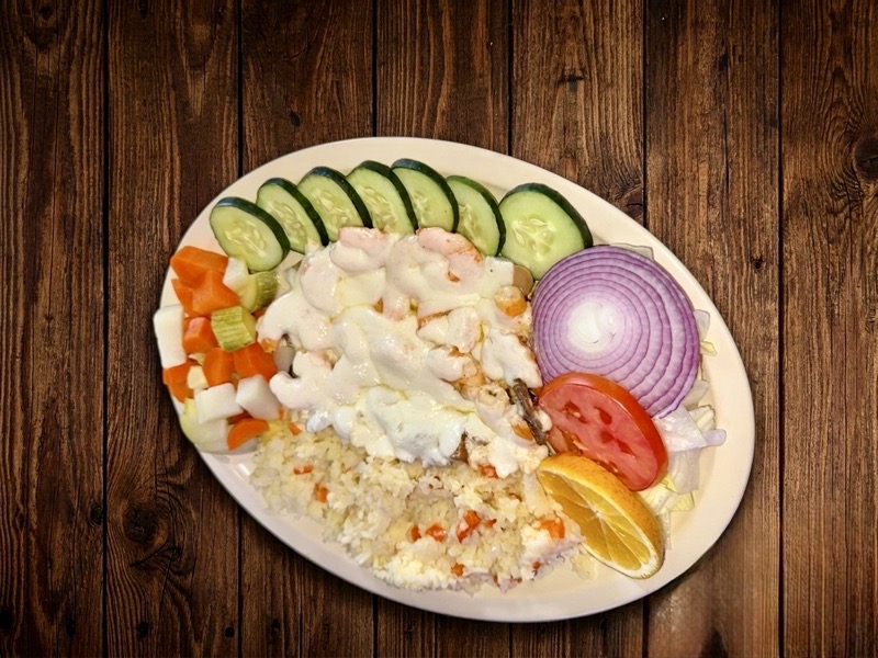 camarones gratinados