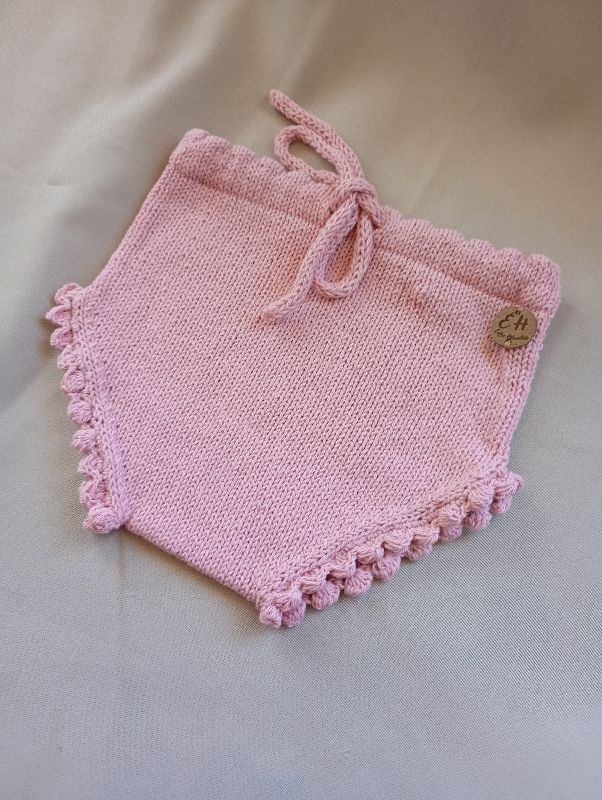 Cubrepañal rosa RN - 6 meses