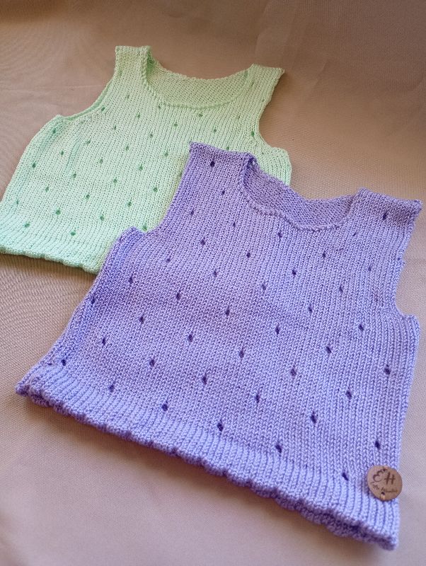 Remera calado simple RN - 3 meses