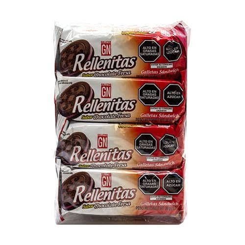 GALLETA RELLENITAS CHOCO FRESA