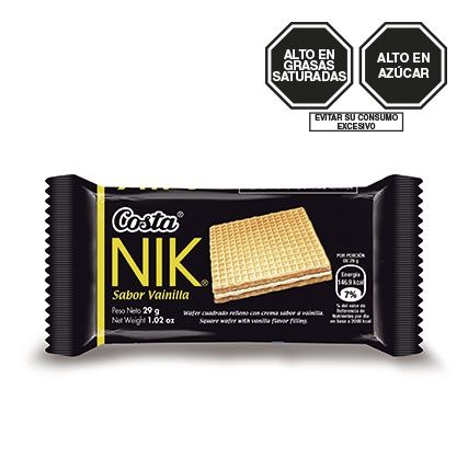 GALLETAS NIK VAINILLA 27 GR