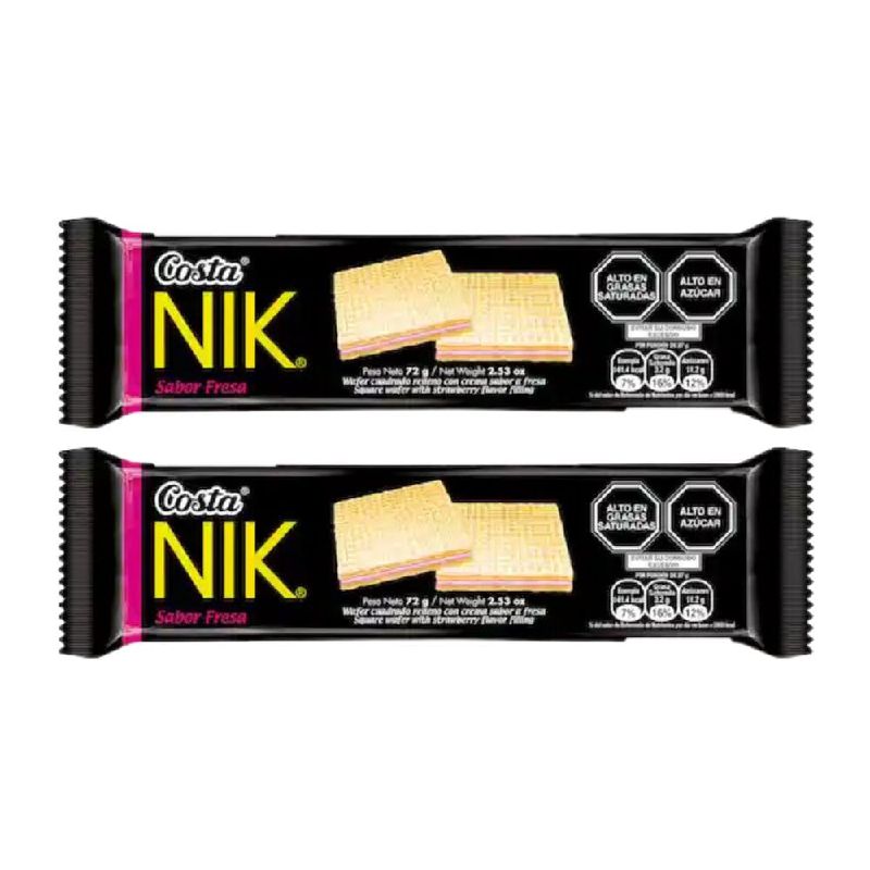 GALLETA WAFER NIK FRESA GRANDE