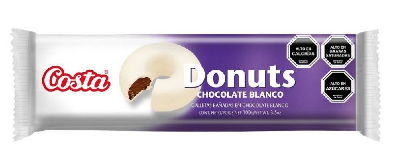GALLETA CHOCO DONUTS CHOCOLATE BLANCO 33 GR