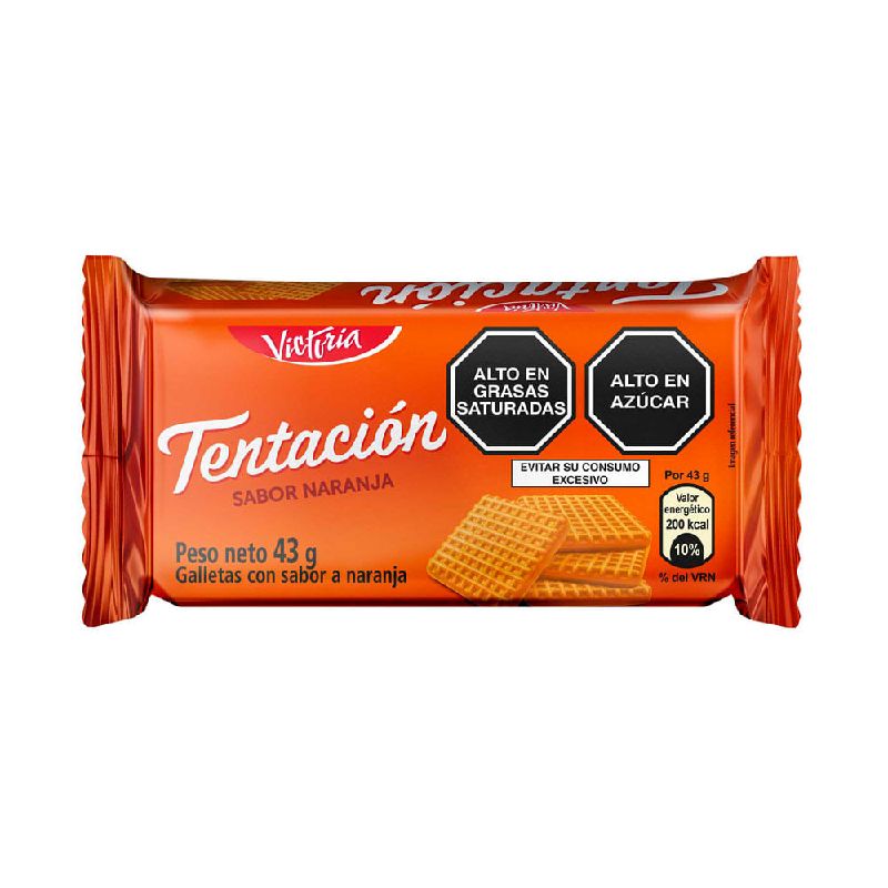 GALLETA TENTACIÓN NARANJA 43 GR